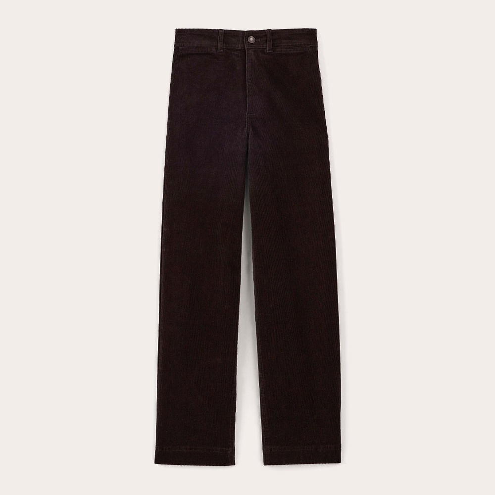 Everlane Women's Sailor Pant in Corduroy in Black, Size 10